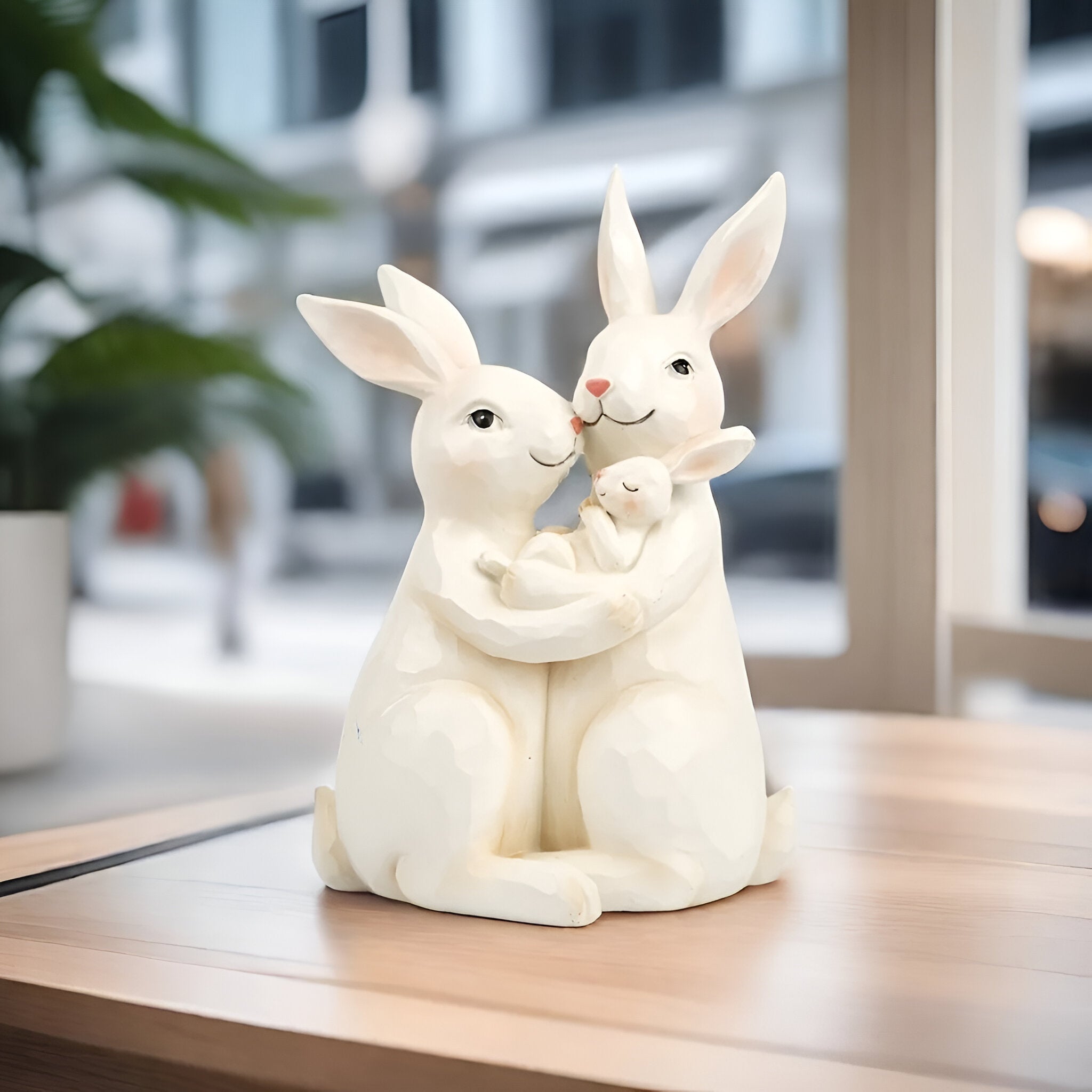 Bilde av Ylrin - Håndtegnet Harpiks Kaninfigur fra Velisse
