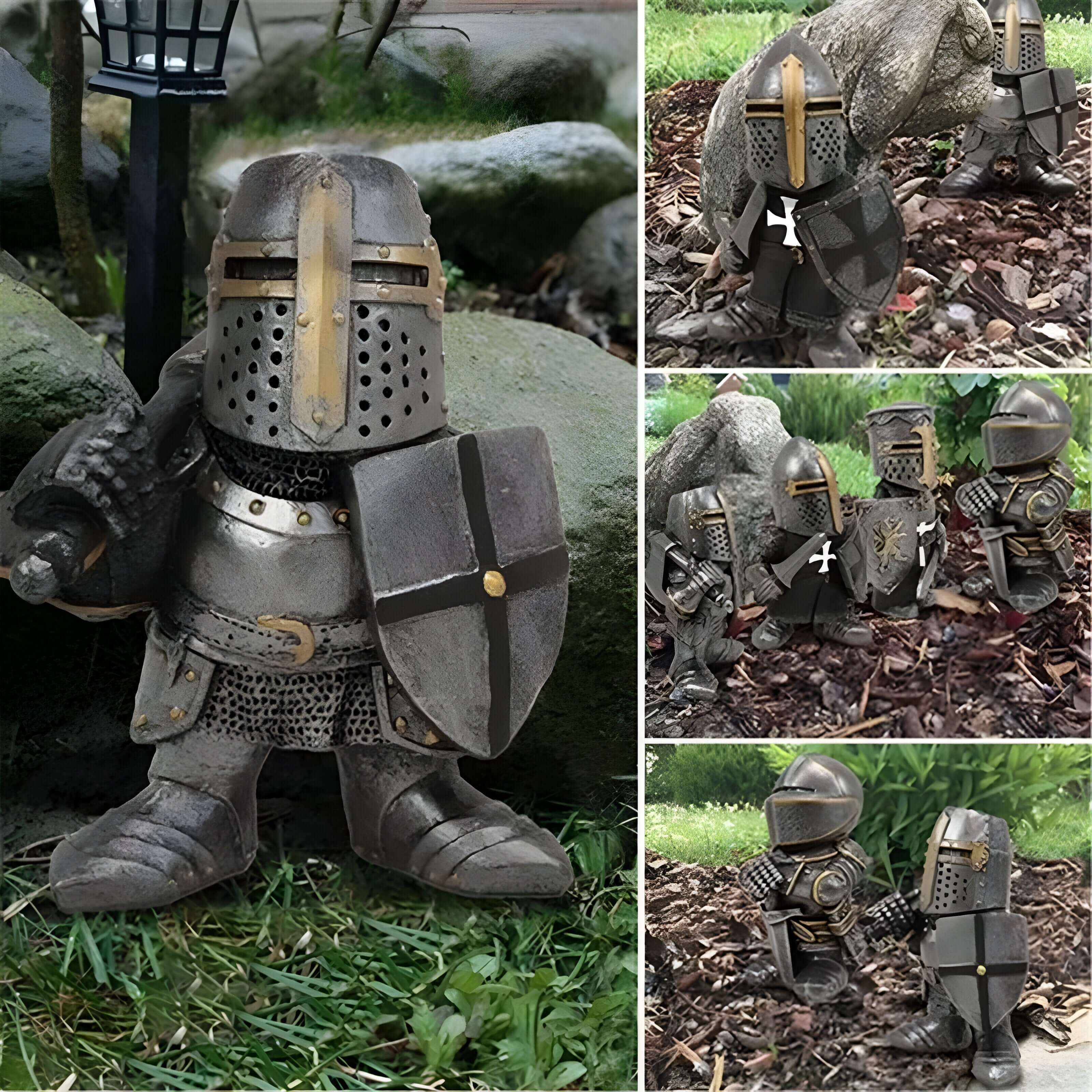 Hulna – Hagefigur I Miniatyr Av Ridder