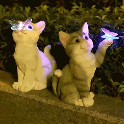 Rindrosa – Solcelle Hageskulptur Med Led-lys