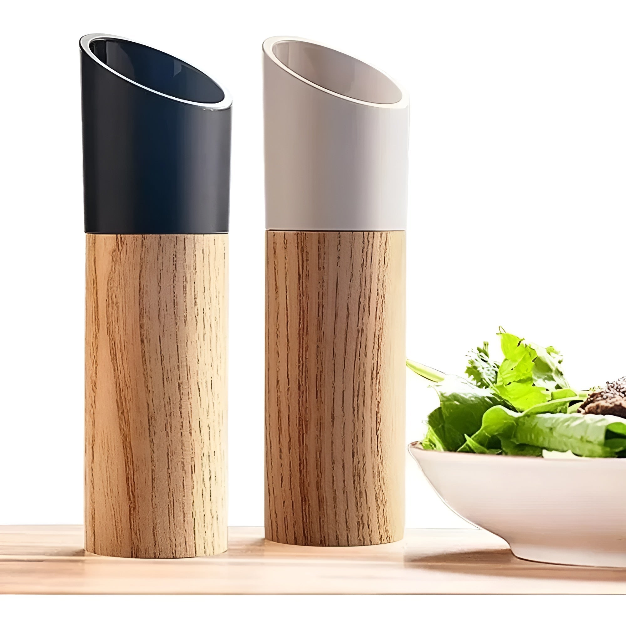 Kvernsett til Salt og Pepper – Justerbart Keramisk Mahlverk | Stilrent for Ethvert Kjøkken