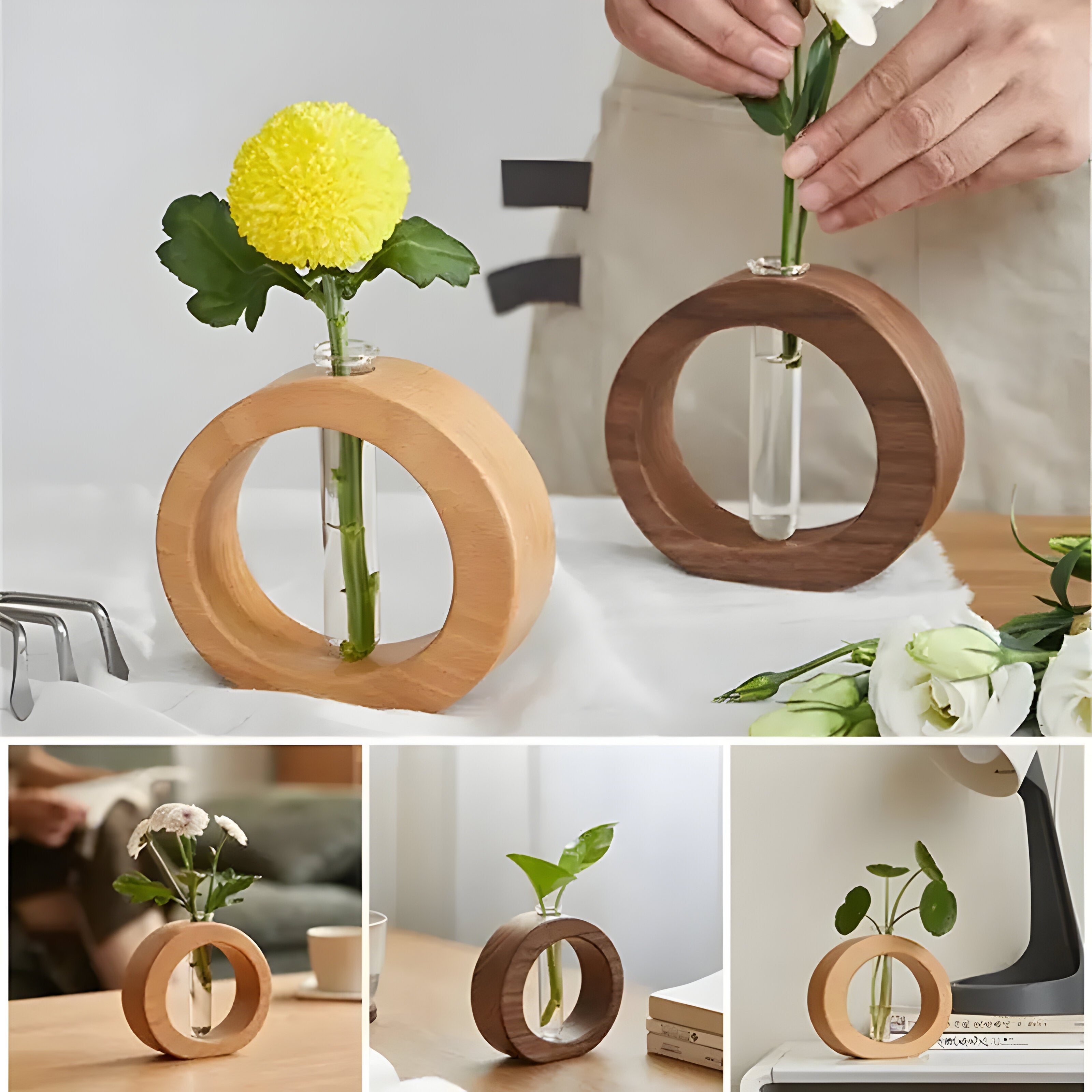 Drekur – Hydroponisk Blomsterpotte I Tre