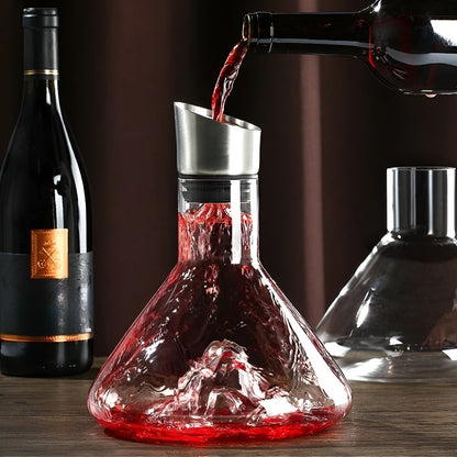 Separator Luksuriøs Rødvinskaraffel – Gjennomsiktig Nordisk Vinkaraffel med Flere Volum Drikkekar - Karafler