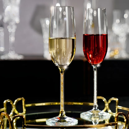 Rødvinsglass Sett – 2 Luksuriøse Krystallglass | Perfekt for Vin, Champagne og Festlige Anledninger