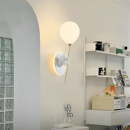 LED Vegglampe med Bjørn og Ballong – Kreativt Nattlys | Perfekt for Barnerom og Nattbord