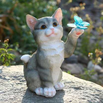 Rindrosa – Solcelle Hageskulptur Med Led-lys