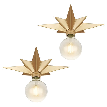 Stjerneformet LED-Vegglampe – Moderne og Dekorativ | Stemningsfull Belysning for Hjemmet - Lysarmaturer for vegg