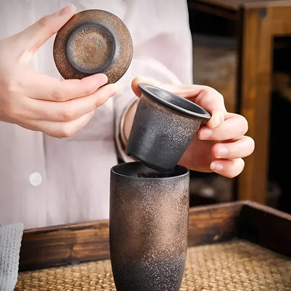 Japansk Tekopp i Keramikk – Vintage Stil | Perfekt for Kaffe, Espresso og Latte