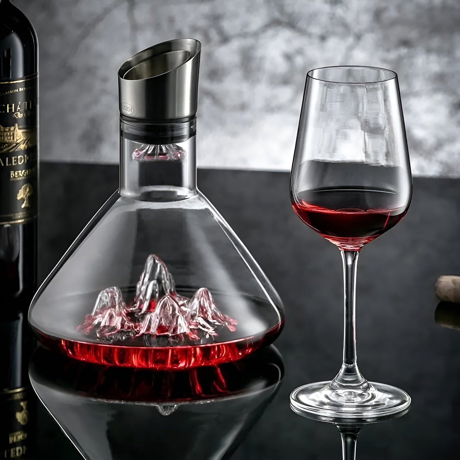 Whiskykaraffel i Krystall – Håndlaget og Blyfri | 1500 ml for Bar og Hjem