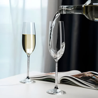 Rødvinsglass Sett – 2 Luksuriøse Krystallglass | Perfekt for Vin, Champagne og Festlige Anledninger