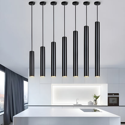 Dimbar LED Pendellampe – Slankt og Moderne Rørdesign | Perfekt for Kjøkken, Spisestue og Kjøkkenøy