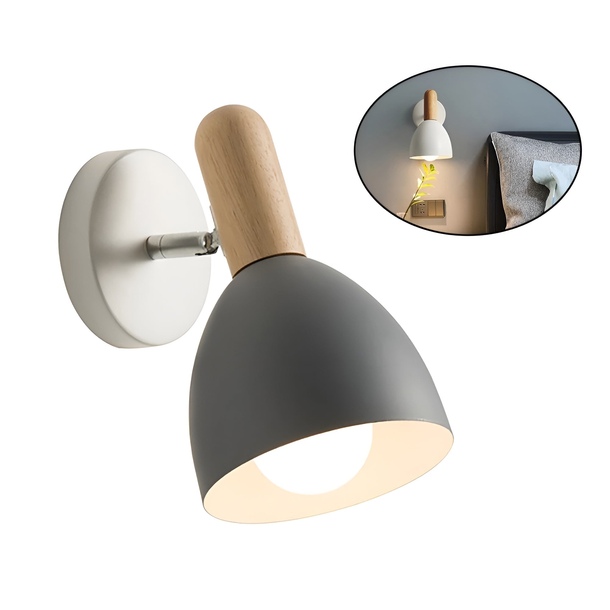 Vegglampe i Naturtre – Gir Varm Belysning | Perfekt til Soverom og Hytte