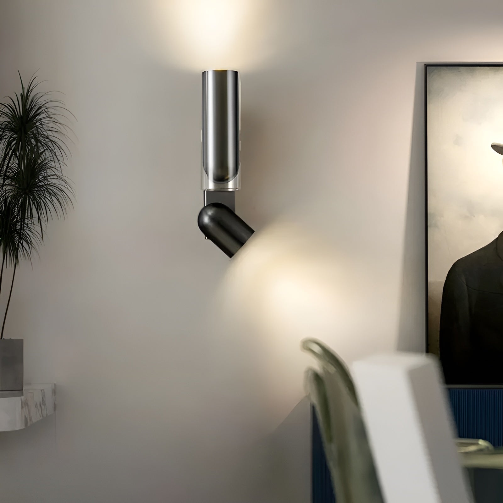 Vegglampe med Justerbar Arm – Moderne og Stilrent Design | Perfekt for Stue, Spisestue og Soverom