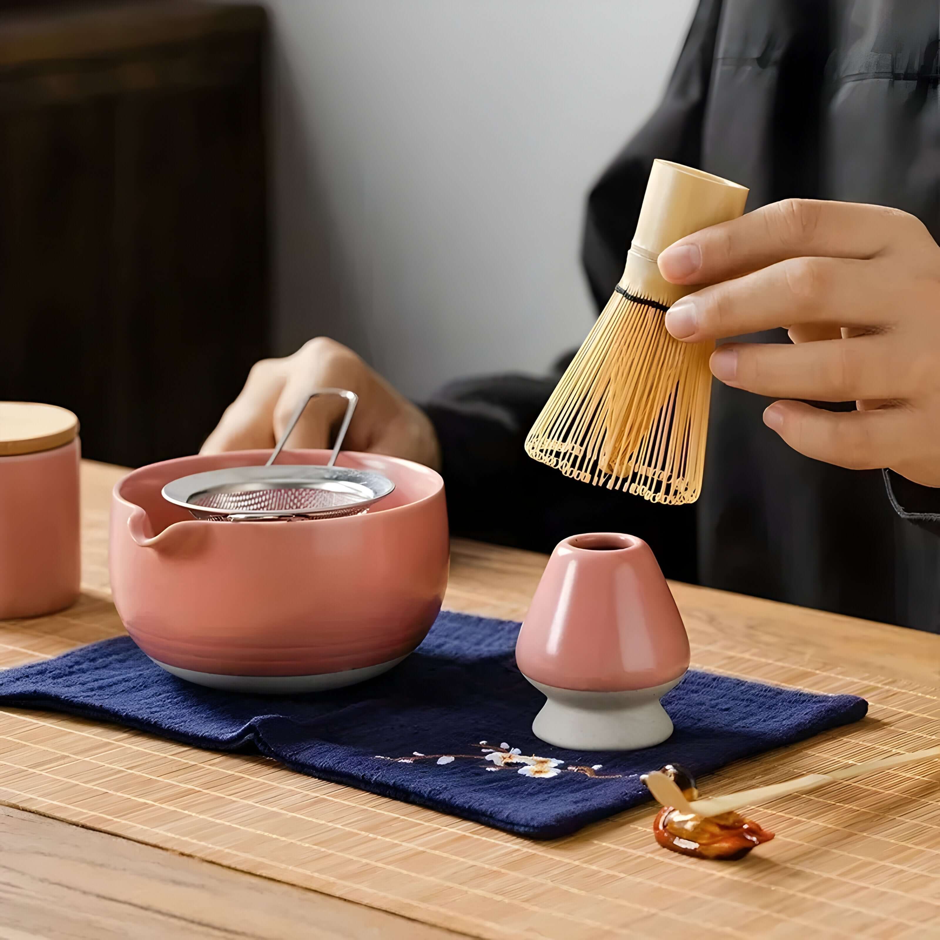 Matcha keramikksett - Tradisjonell Japansk Keramikk, Håndlagde Tekanner og Skåler