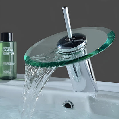 Servantkran med Fossedesign – Stilren og Moderne | Ettgreps Blandebatteri i Krom for Bad