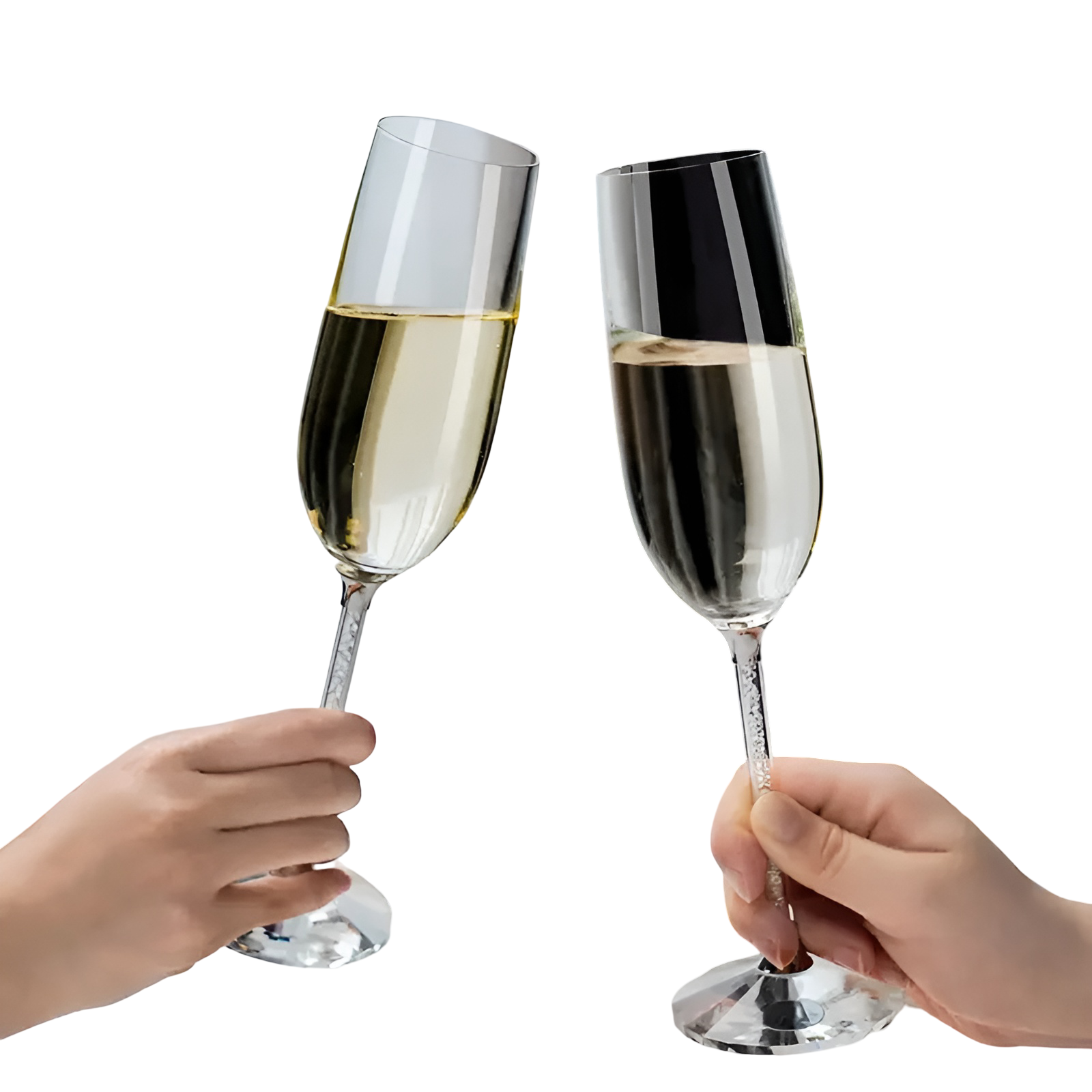 Rødvinsglass Sett – 2 Luksuriøse Krystallglass | Perfekt for Vin, Champagne og Festlige Anledninger