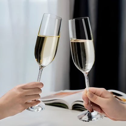 Rødvinsglass Sett – 2 Luksuriøse Krystallglass | Perfekt for Vin, Champagne og Festlige Anledninger