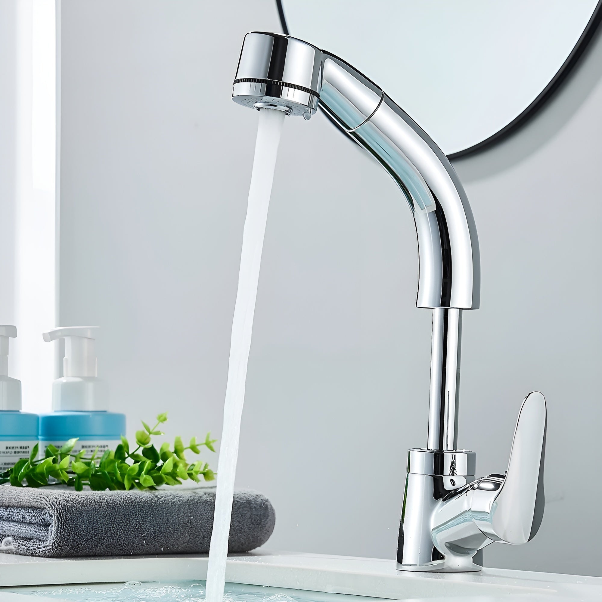 Uttrekkbar Vannkran – Fleksibel og Elegant | Justerbar for Kjøkken eller Bad