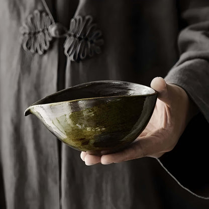Matcha Bolle - Håndlaget Keramisk Teskål i Japansk Stil