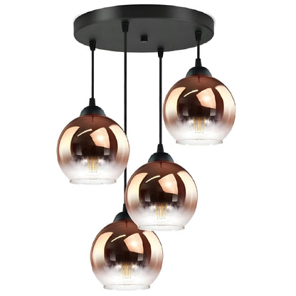 Glasspendellampe I Moderne Design – Elegant Belysning For Spisestue Og Stue | 1–5 Lys - 4 Hode - Lysekroner
