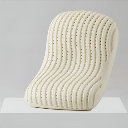 Bomullstrekk til Naturlatexhodepute – Ergonomisk Nakkepute | Pustende og Perfekt for Side- og Ryggsovende