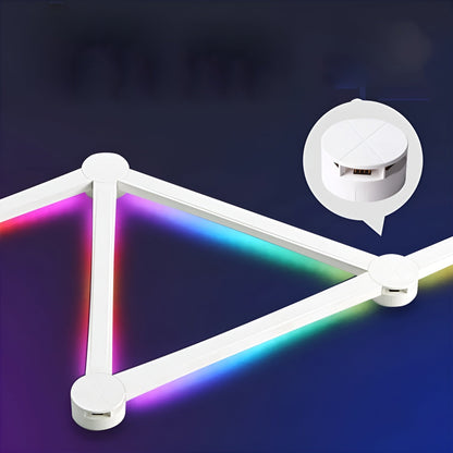 Smart RGB Vegglampe – Fargeskift og Musikkstyring | Perfekt for Koselig Belysning i Stue, Soverom og Gaming