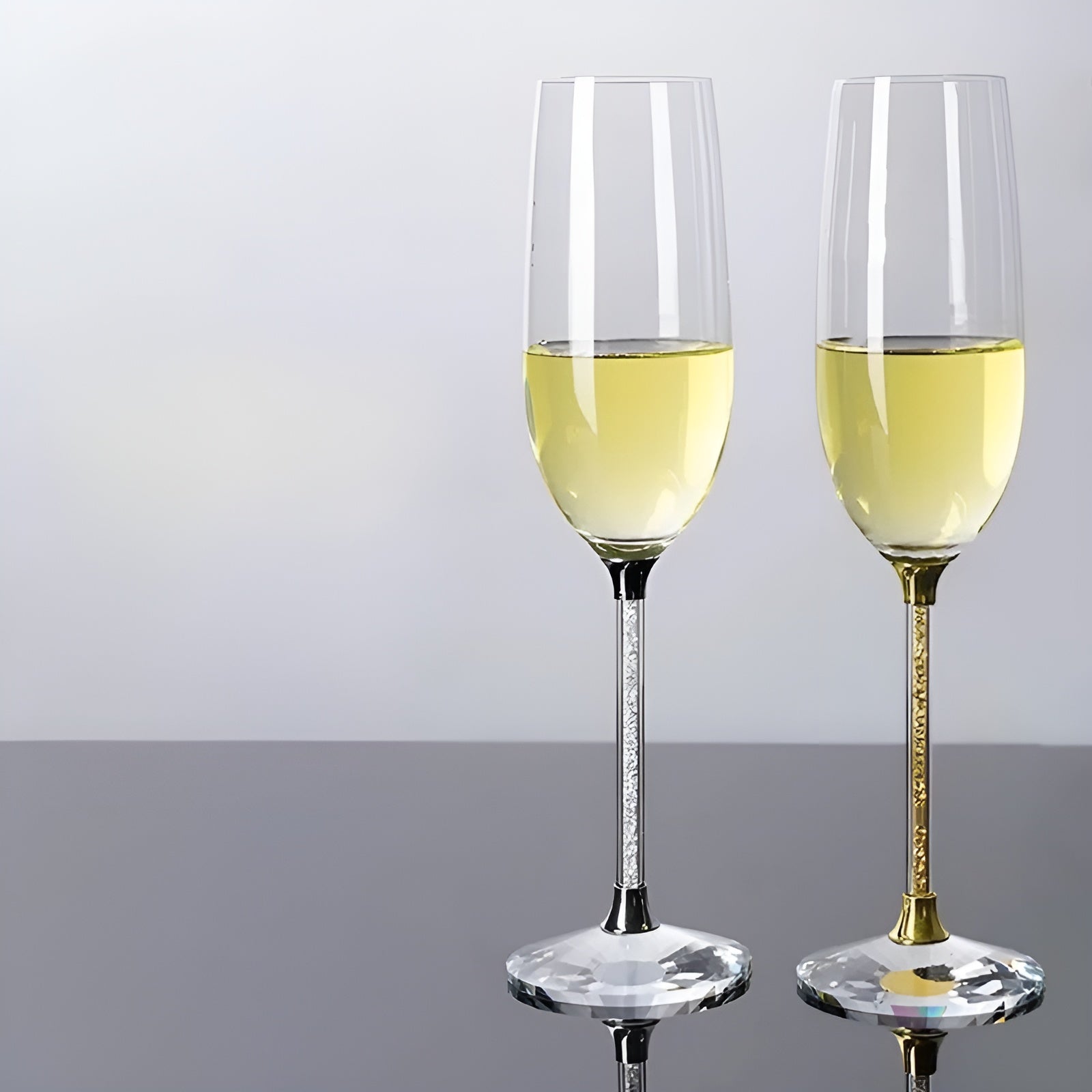 Rødvinsglass Sett – 2 Luksuriøse Krystallglass | Perfekt for Vin, Champagne og Festlige Anledninger