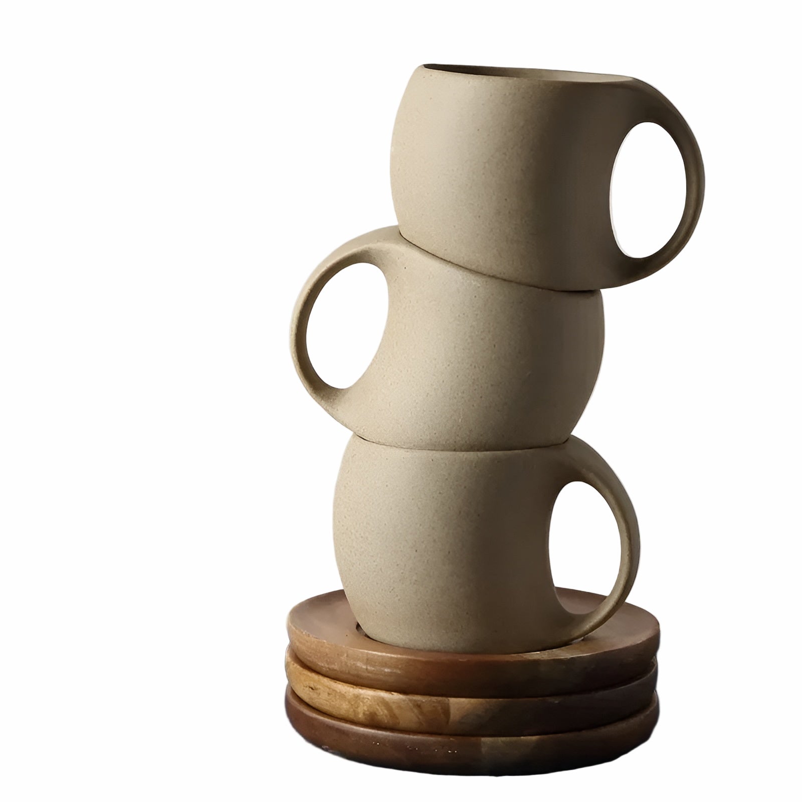 Vintage Kaffekopp med Skål – Elegant Keramikk | Stilfull og Dekorativ for Hjemmet