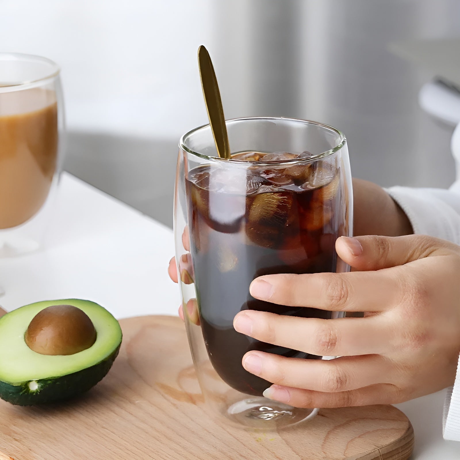 Dobbeltvegget Glass – Varmebestandig og Transparent | Håndlaget Mini Telys- og Whiskeyglass