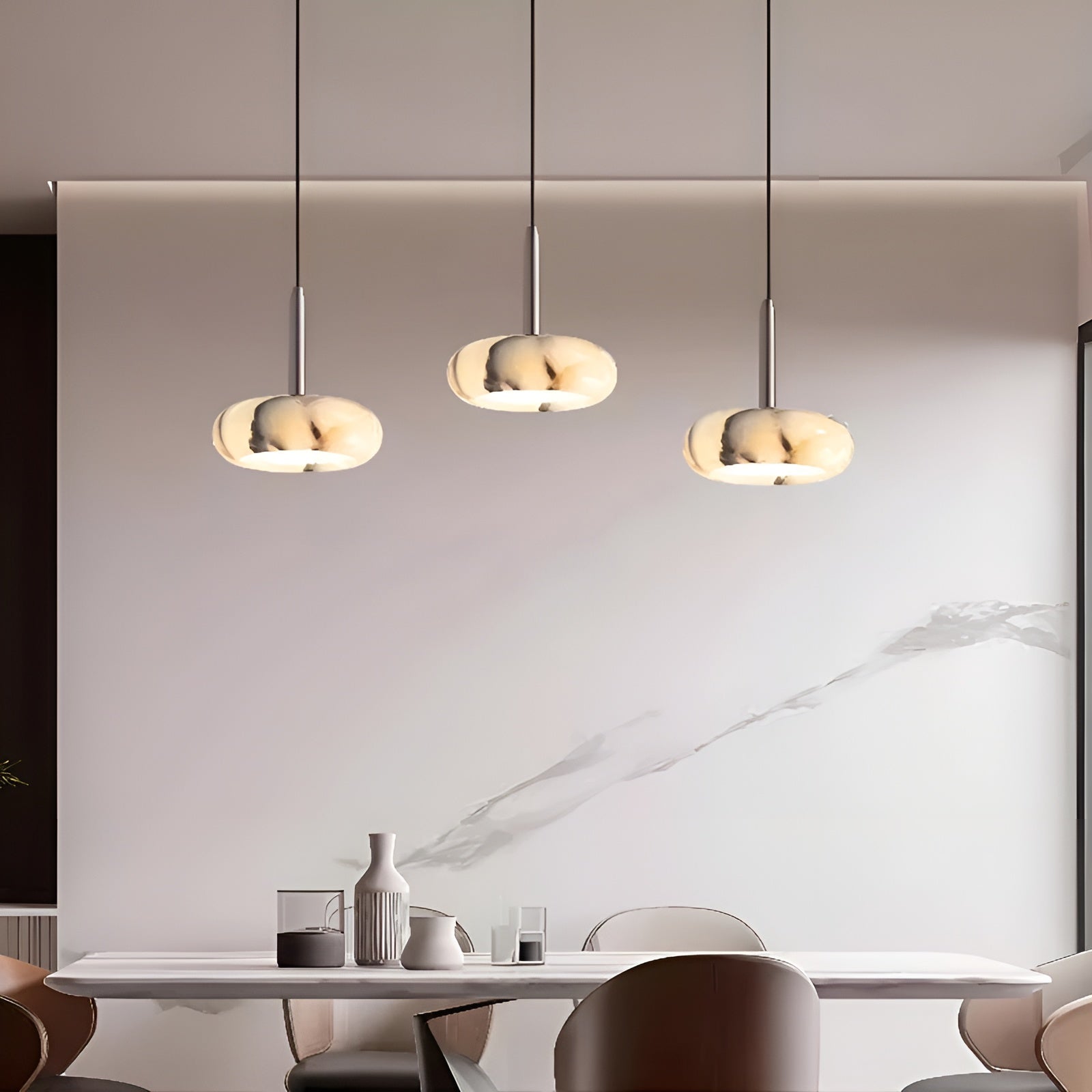 Led-pendellampe I Marmor – Stilig Accentbelysning | Perfekt For Oppholdsrom - Lysarmaturer for tak
