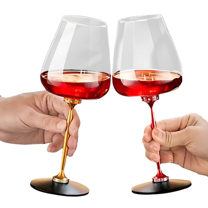Roterende Drikkeglass i Krystall – Elegant for Whisky, Vin og Cocktailer | Perfekt for Hjemmebar og Selskap