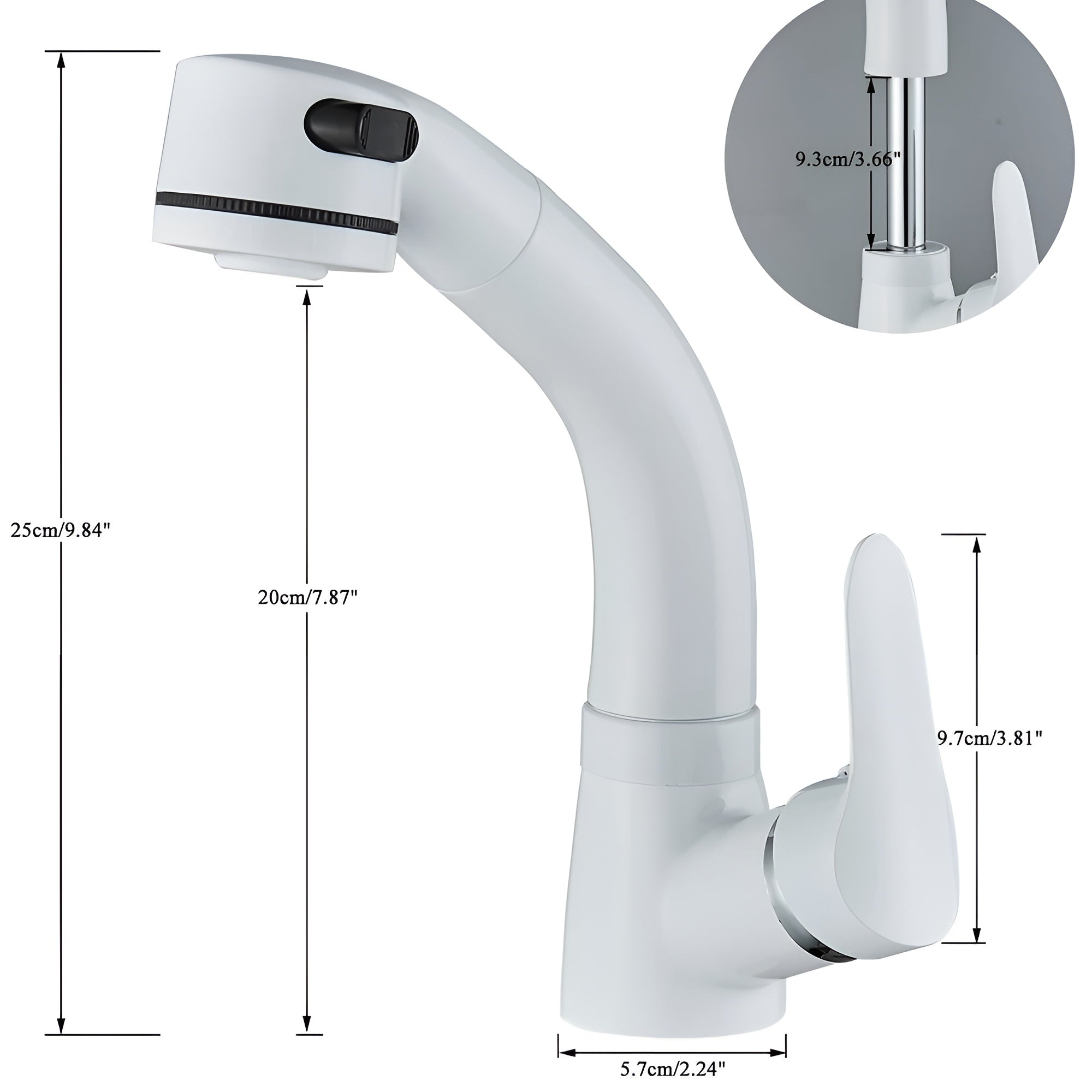 Uttrekkbar Vannkran – Fleksibel og Elegant | Justerbar for Kjøkken eller Bad