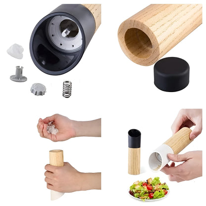 Kvernsett til Salt og Pepper – Justerbart Keramisk Mahlverk | Stilrent for Ethvert Kjøkken