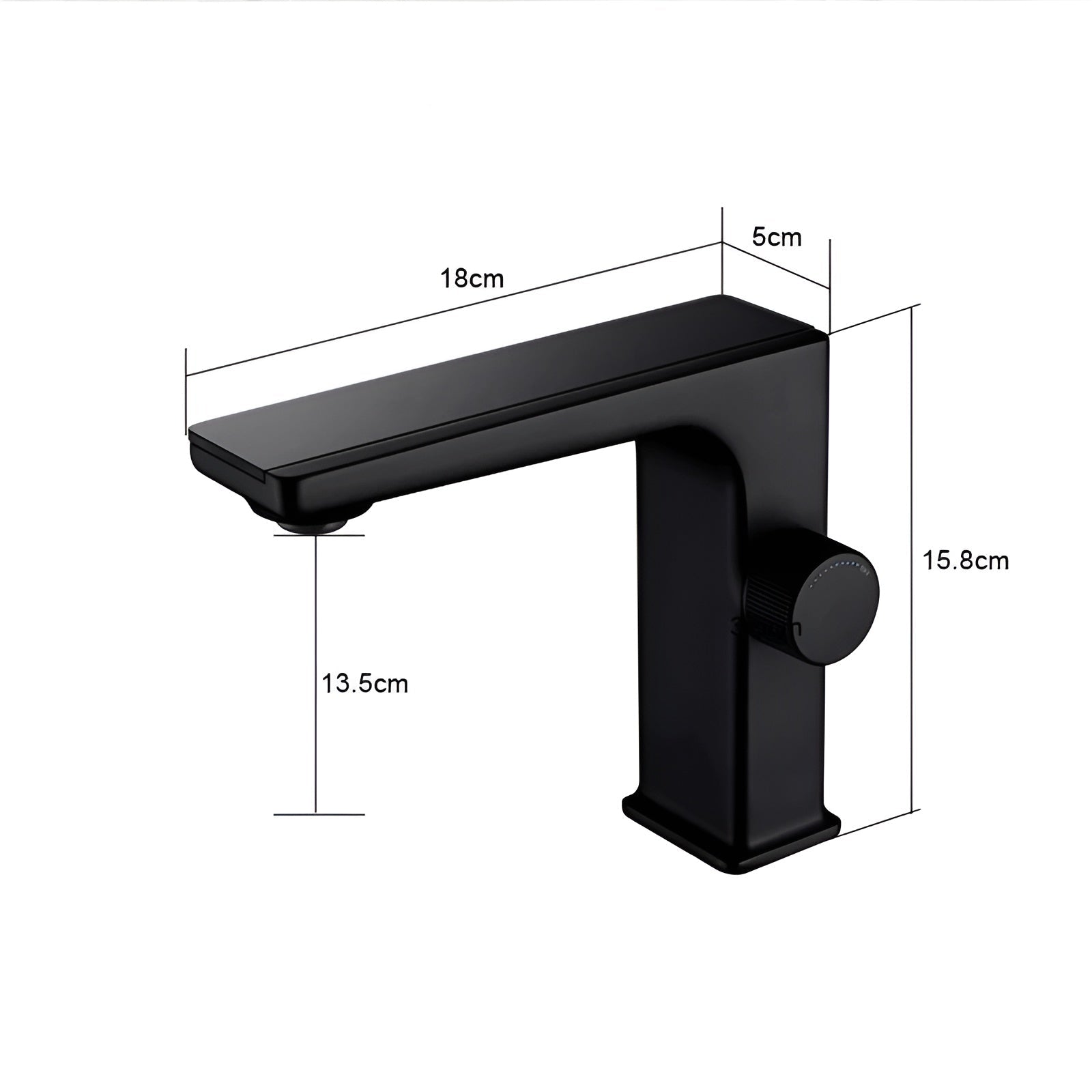 Led-kran Til Badet – Digitalt Display Og Temperaturregulering | Moderne Servantarmatur I Messing