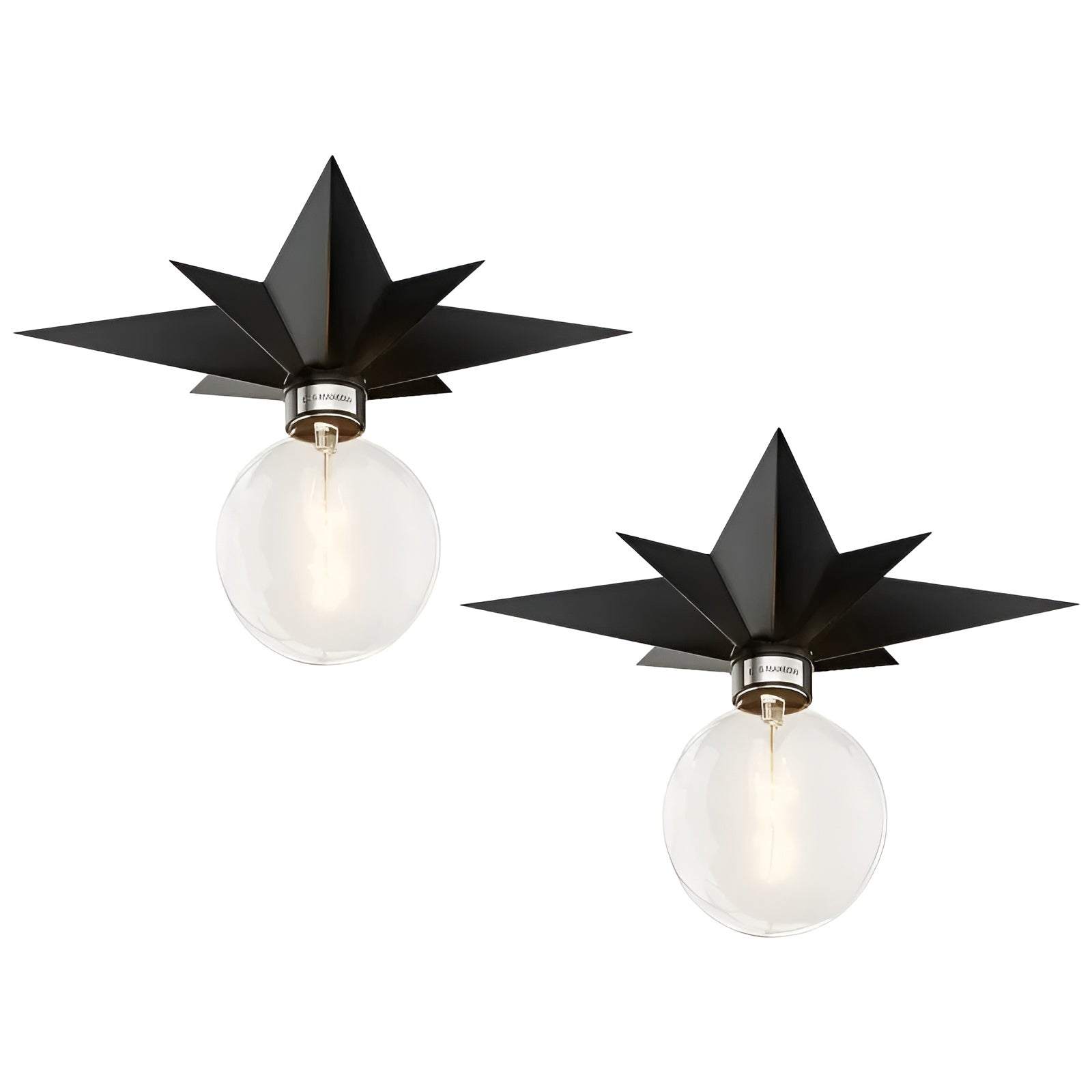 Stjerneformet LED-Vegglampe – Moderne og Dekorativ | Stemningsfull Belysning for Hjemmet - Lysarmaturer for vegg