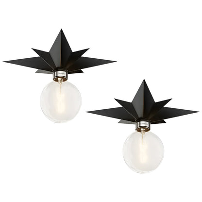 Stjerneformet LED-Vegglampe – Moderne og Dekorativ | Stemningsfull Belysning for Hjemmet - Lysarmaturer for vegg