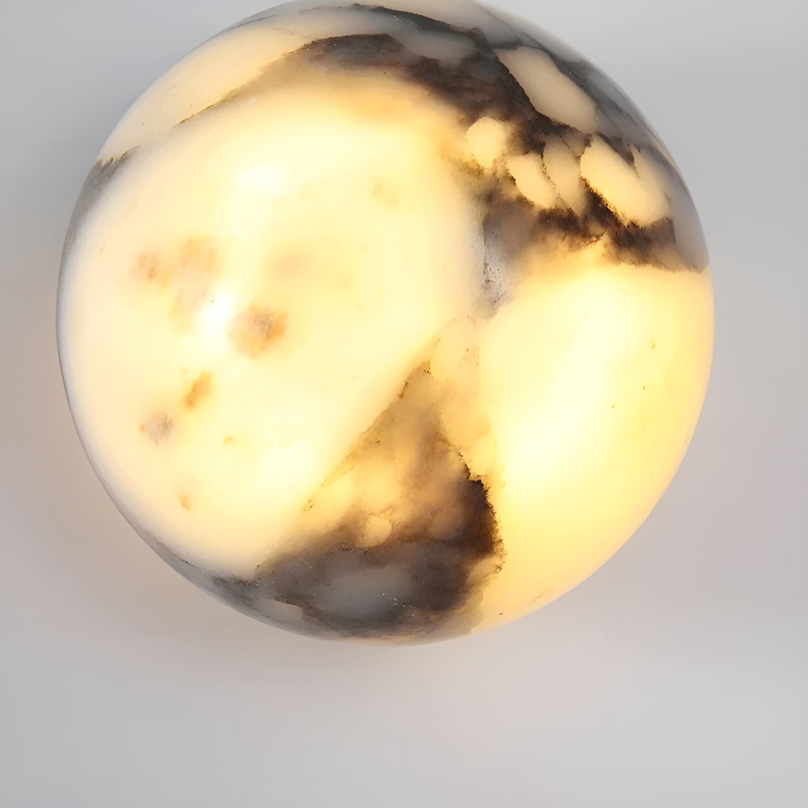 Vegglampe i Naturstein – Elegant LED-lys med Marmorlook | Perfekt for Stilfull Hjemmedekorasjon