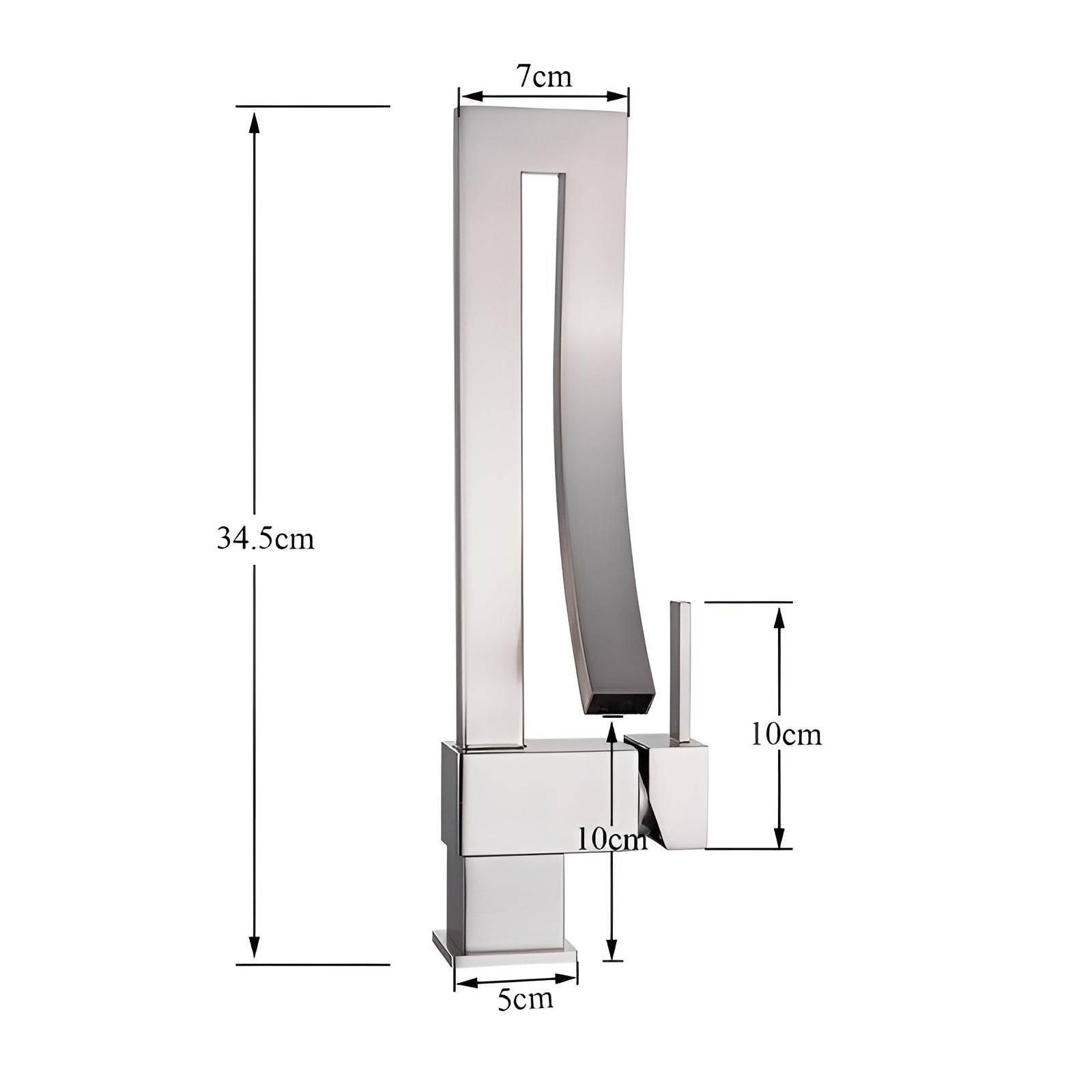 Moderne Servantarmatur – Ettgrepsbatteri For Varmt Og Kaldt Vann Elegant Og Holdbart Design