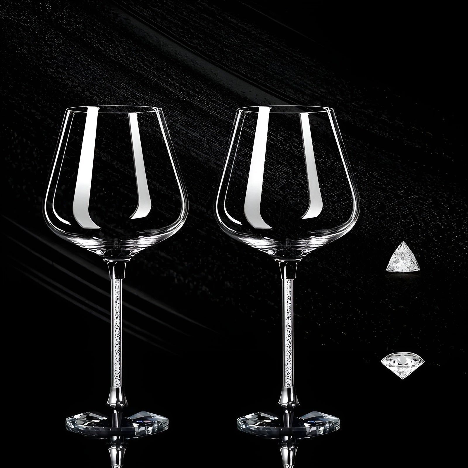 Krystallglass i 2-pakning – Elegante og Luksuriøse | Perfekt for Selskap og Fest