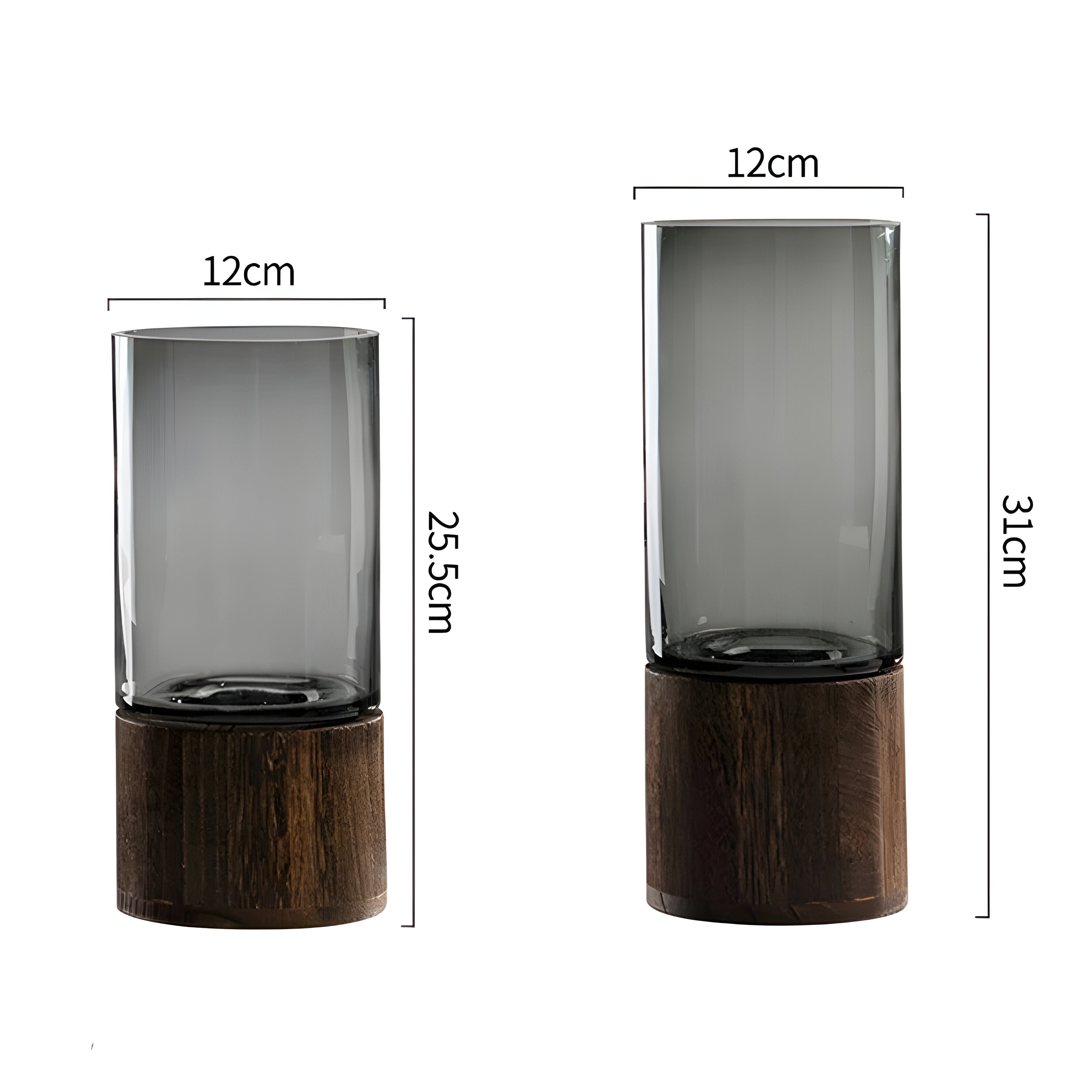 Derska - Hydroponisk Vase I Tre Og Glass