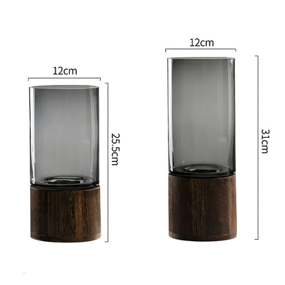 Derska - Hydroponisk Vase I Tre Og Glass