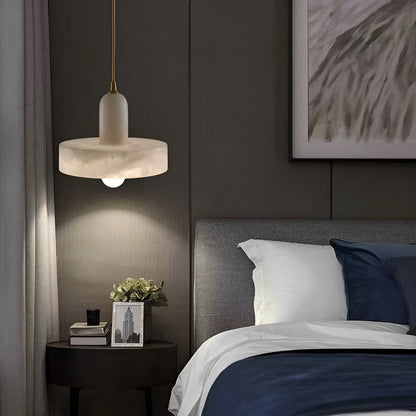 Kobber-Marmor-Pendellampe – Moderne Og Stilig Design | Perfekt For Soverom Og Spisestue - Lysekroner