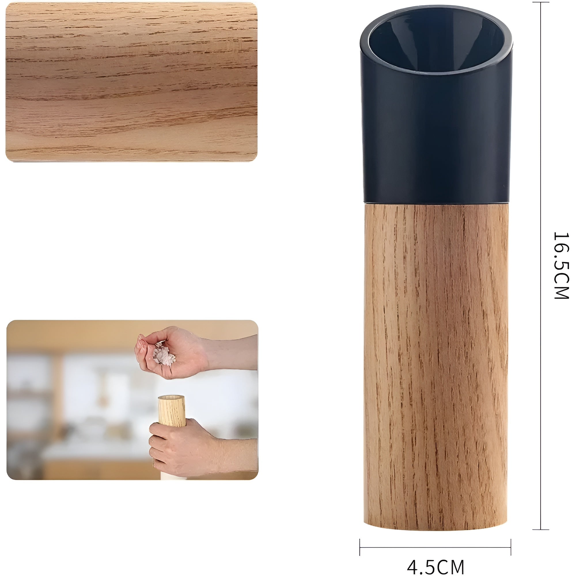 Kvernsett til Salt og Pepper – Justerbart Keramisk Mahlverk | Stilrent for Ethvert Kjøkken
