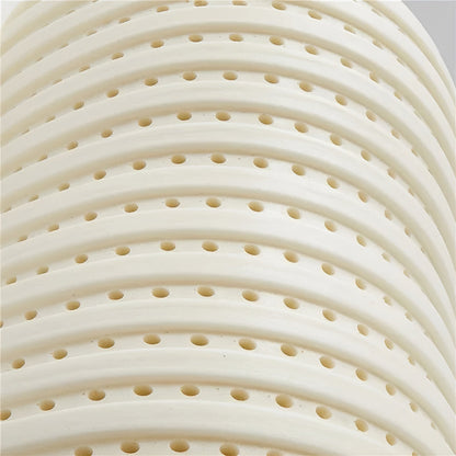 Bomullstrekk til Naturlatexhodepute – Ergonomisk Nakkepute | Pustende og Perfekt for Side- og Ryggsovende