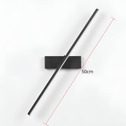 Enkel 330° Led-vegglampe – Dreiebar Og Fleksibel | Innvendig Lampe I Aluminium For Senger Og Nattbord