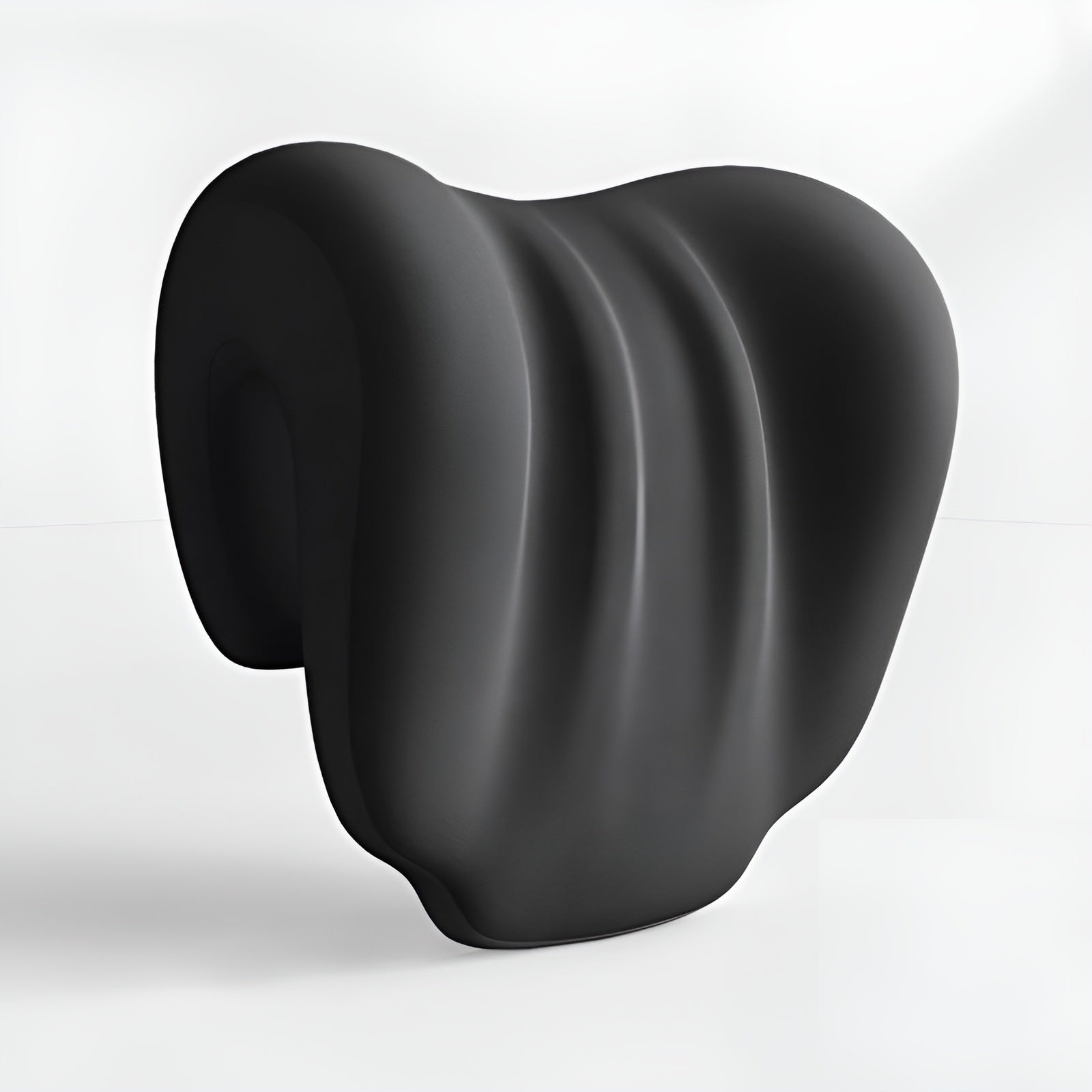 Ergonomisk Nakkpute – Myk og Støttende | Perfekt for Avslapning og Søvn - Svart - Reiseputer