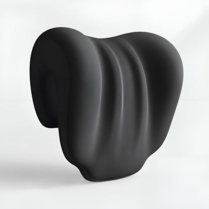 Ergonomisk Nakkpute – Myk og Støttende | Perfekt for Avslapning og Søvn - Svart - Reiseputer