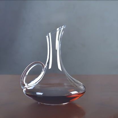 Krystall vinkaraffel – Håndlaget og Elegant | 1500 ml Perfekt for Hjem, Bar og Kontor