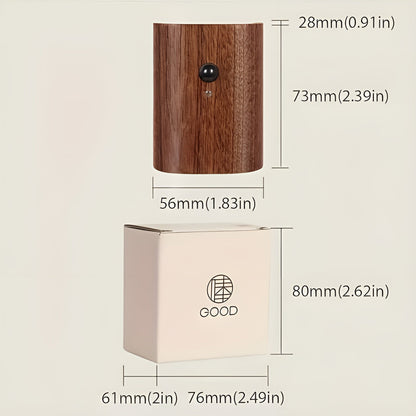 LED Vegglampe i Tre – Med Bevegelsessensor og USB | Perfekt for Gang og Trapp