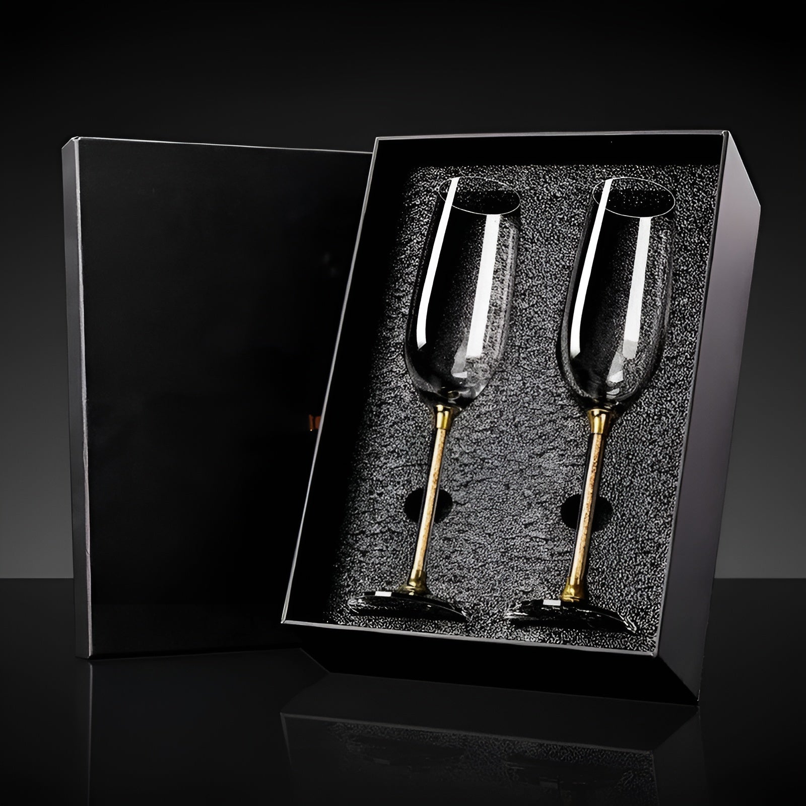 Rødvinsglass Sett – 2 Luksuriøse Krystallglass | Perfekt for Vin, Champagne og Festlige Anledninger