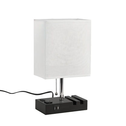 Dekorative Tischlampe mit Dimmer – Kabelloses Laden & Handyhalter | Perfekt für Schlafzimmer & Nachttisch